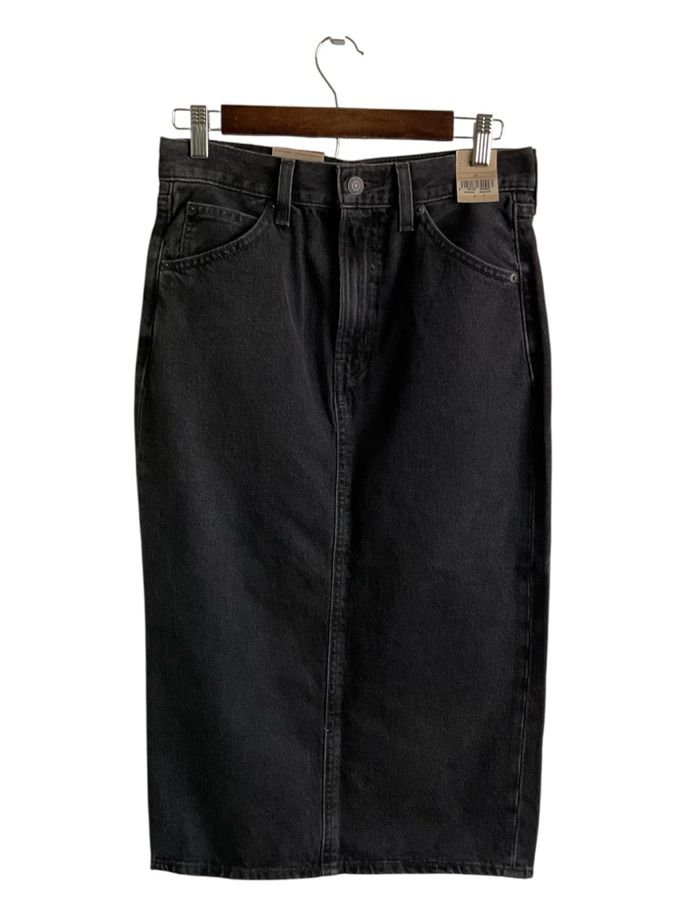 Levi’s Black High-Waist Denim Pencil Skirt New - Picture 2 of 7